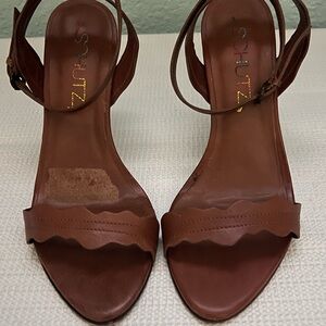 SCHUTZ Tan Leather Heels